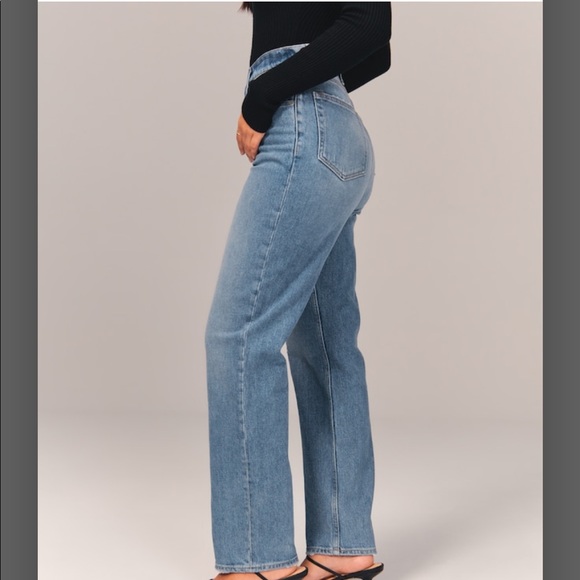 Abercrombie cross cross jeans 90s straight high rise - Picture 4 of 12